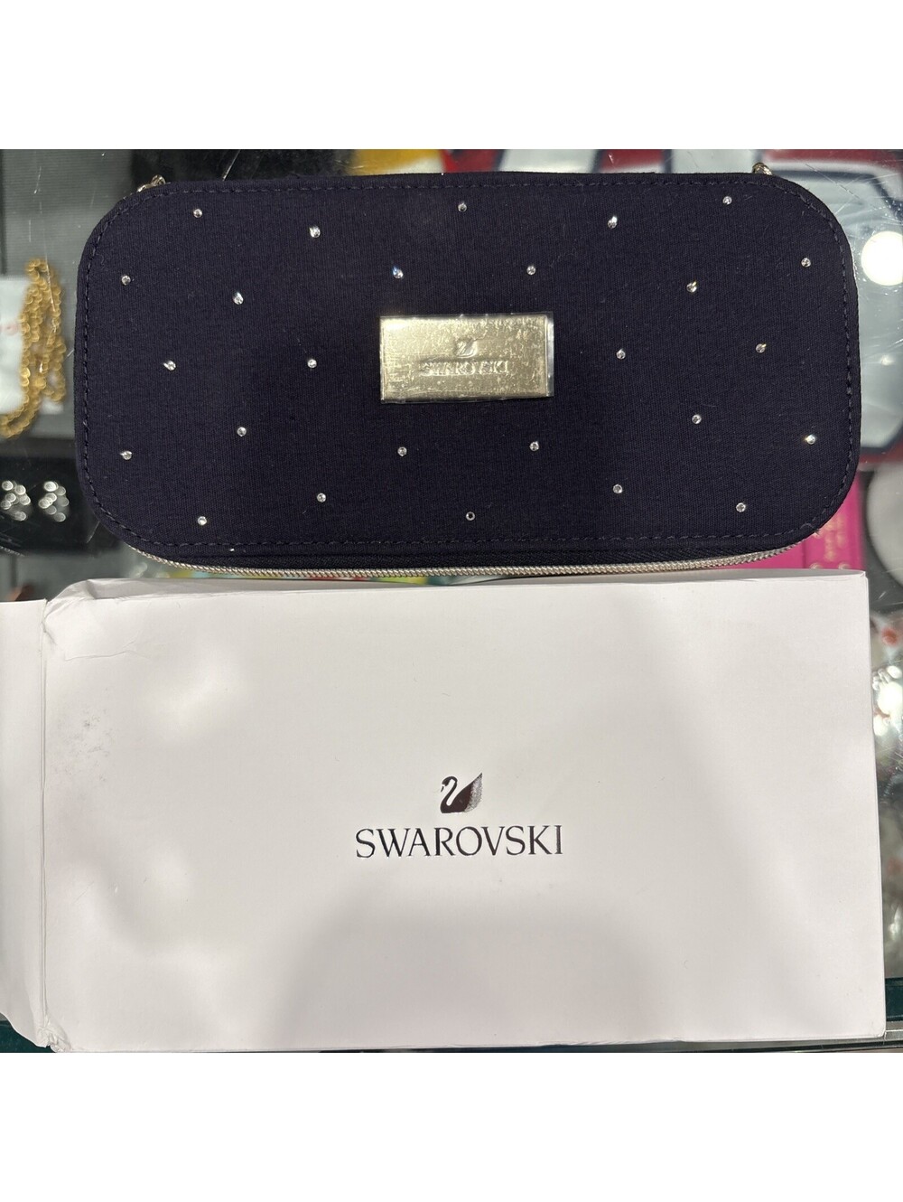 *Brand New * Woman’s Ss19 Remix Pouch Swarovski jewelry Box